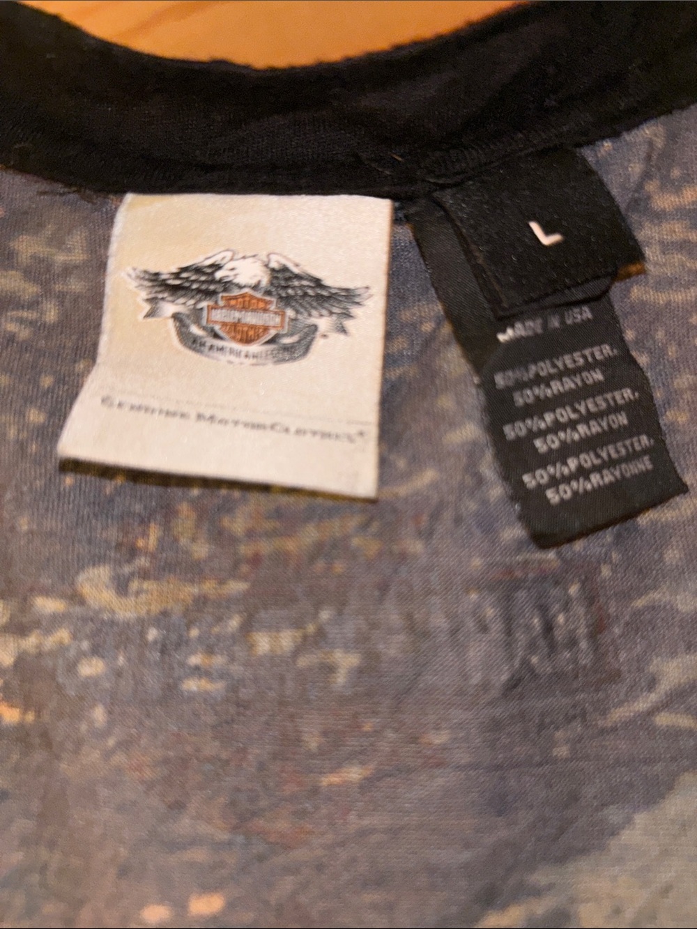 Harley-Davidson Gray and Black Short Sleeve Graphic Tee - Picture 2 of 8